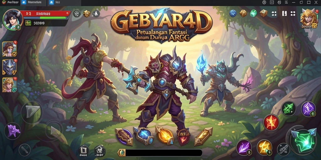 Tampilan gameplay seru GEBYAR4D di dunia ARPG.