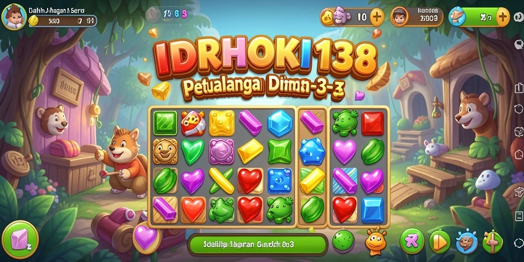 Screenshot IDRHOKI138 menampilkan gameplay seru dan penuh warna.