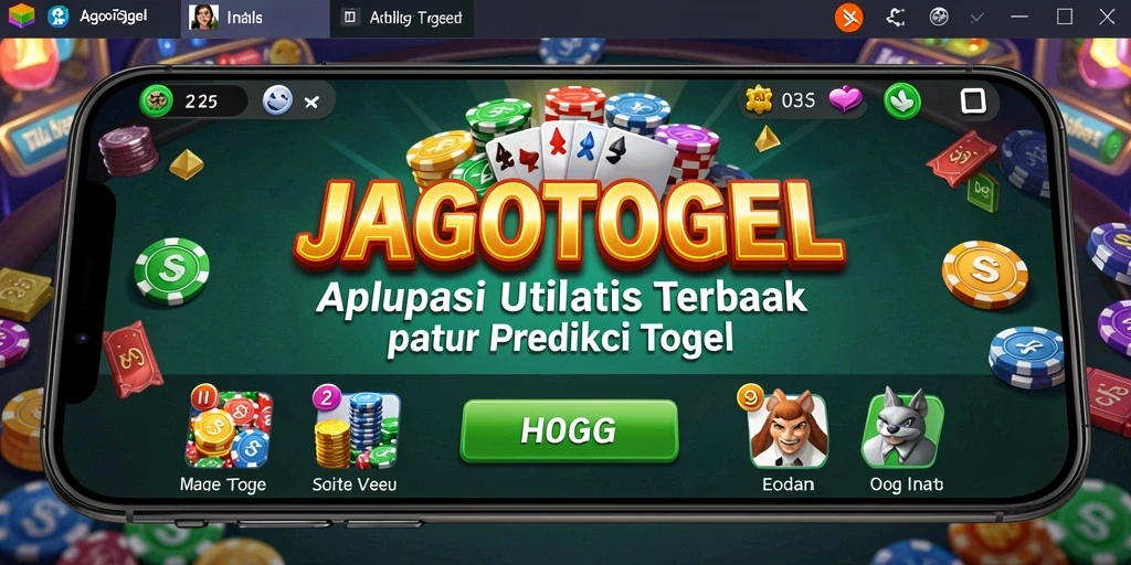 Tampilan antarmuka pengguna JAGOTOGEL yang intuitif dan informatif.