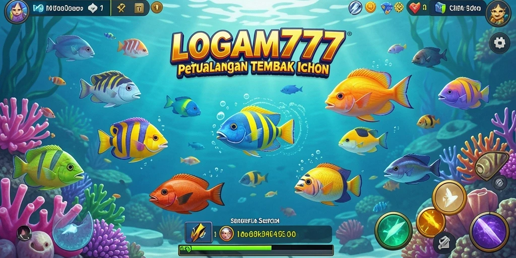 Tangkapan layar LOGAM777 menampilkan keseruan dalam menembak ikan.