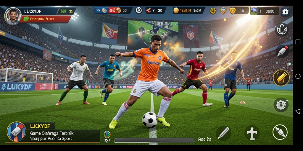 Tampilan gameplay LUCKYDF yang seru dan kompetitif.