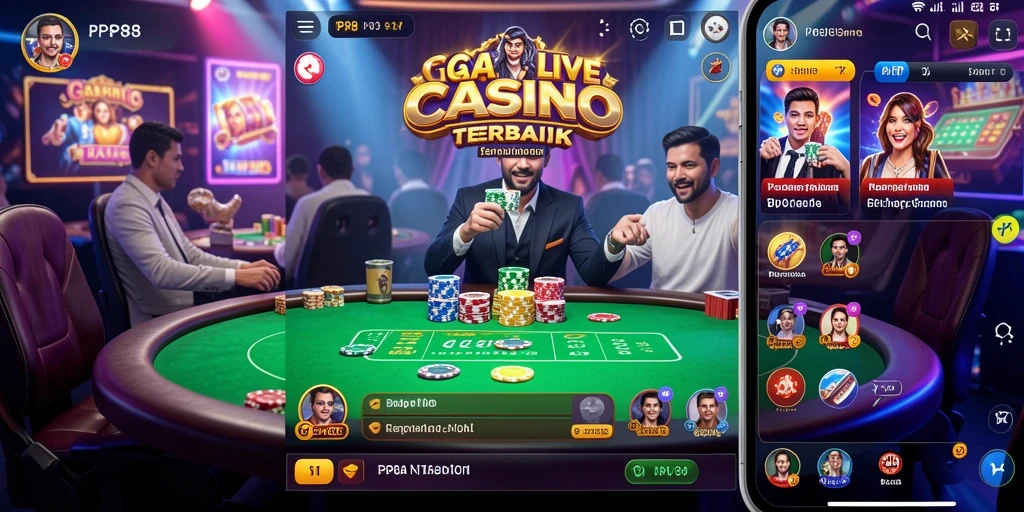 Screenshot gameplay Live Casino PP88 yang mendebarkan.