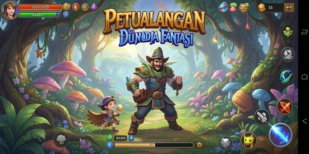 Tampilan menarik dari gameplay petualangan RK55.