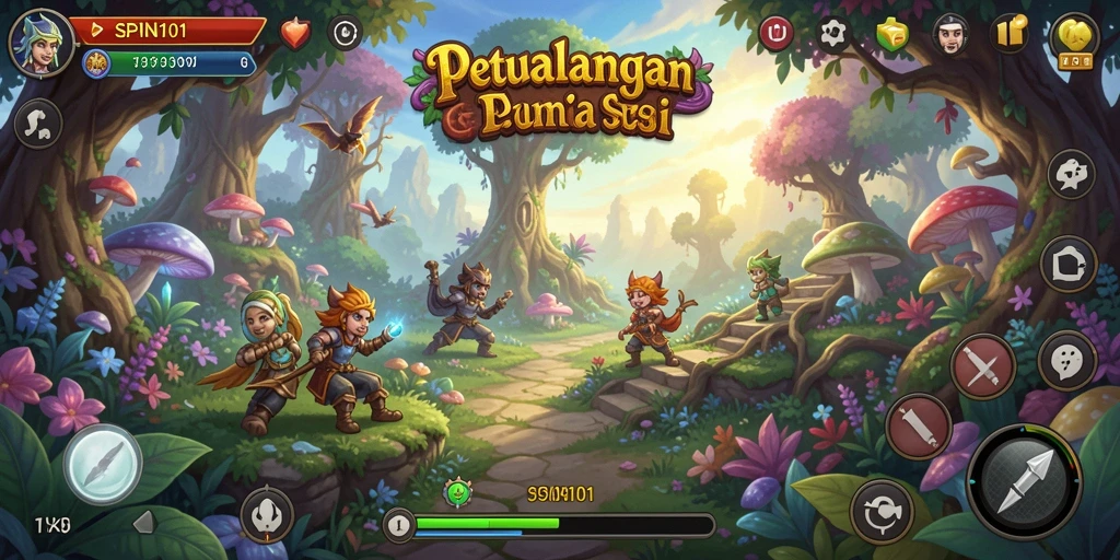 Gameplay SPIN101 menunjukkan petualangan yang menegangkan dan indah.