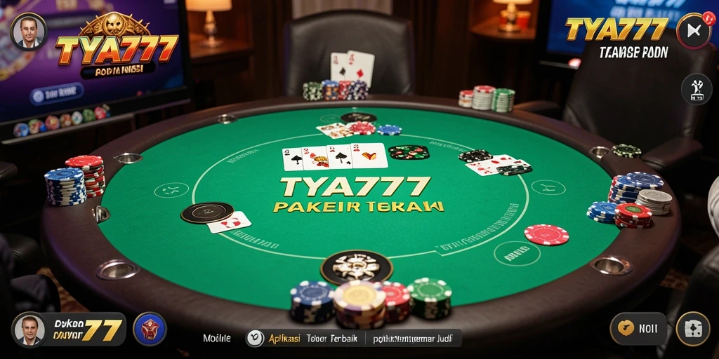Gameplay poker seru di TYA777 dengan antarmuka menarik.